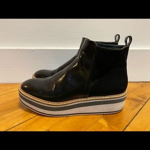 Zara platform Chelsea boot